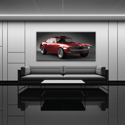 1967 Pontiac Firebird Wall Art –Vintage Car Print Cars