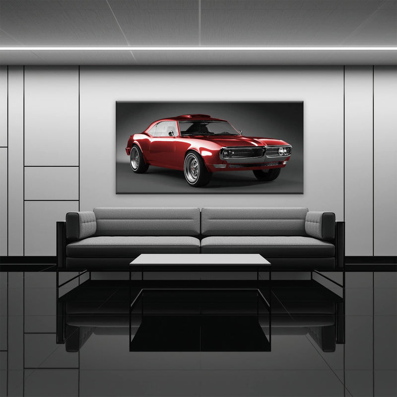 1967 Pontiac Firebird Wall Art –Vintage Car Print Cars