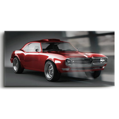 1967 Pontiac Firebird Wall Art –Vintage Car Print Cars