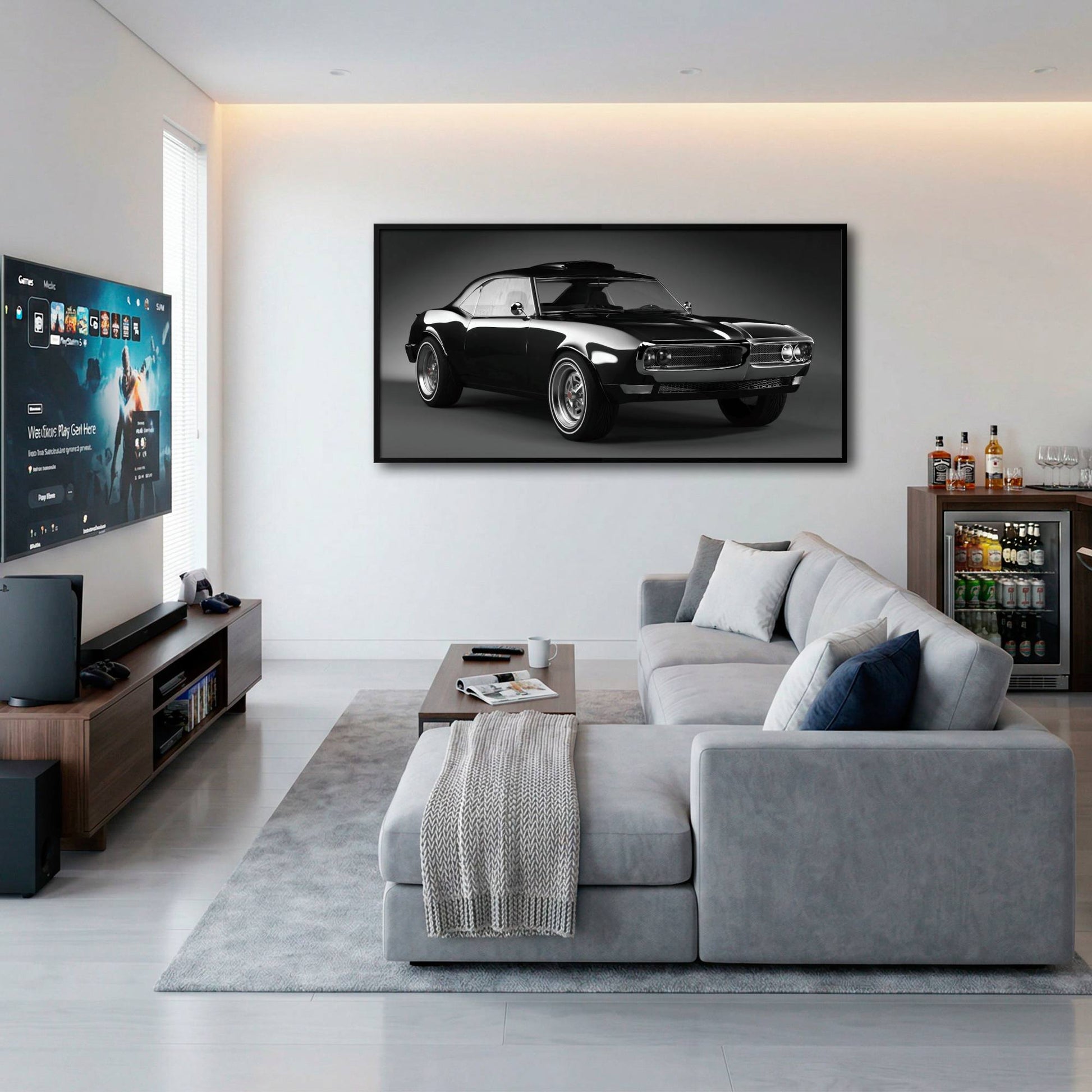 Pontiac Firebird Legend Wall Art – American Muscle Car Canvas Print Cars