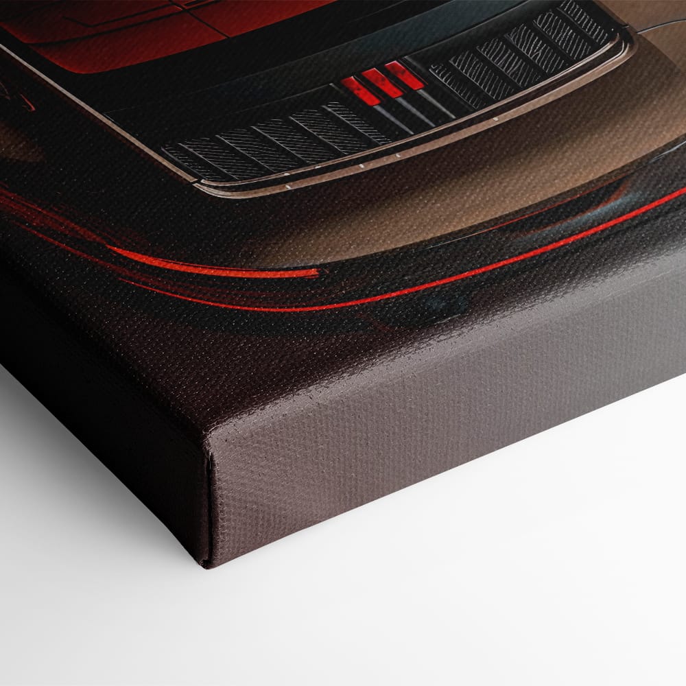 Porsche 911 Bronze Nocturne Wall Art – Classic Sports Car Canvas Print Cars