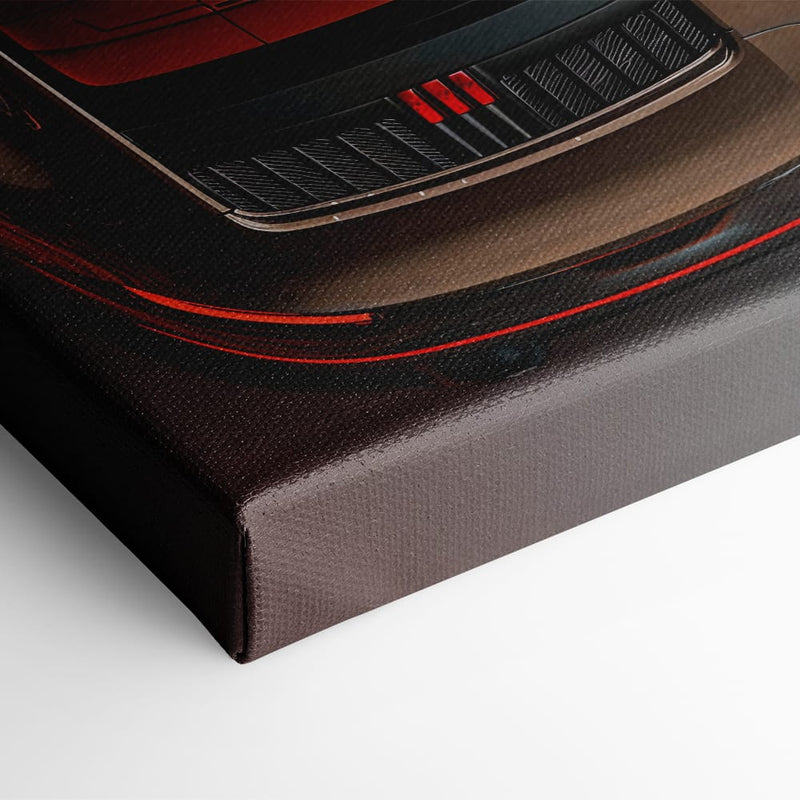 Porsche 911 Bronze Nocturne Wall Art – Classic Sports Car Canvas Print Cars