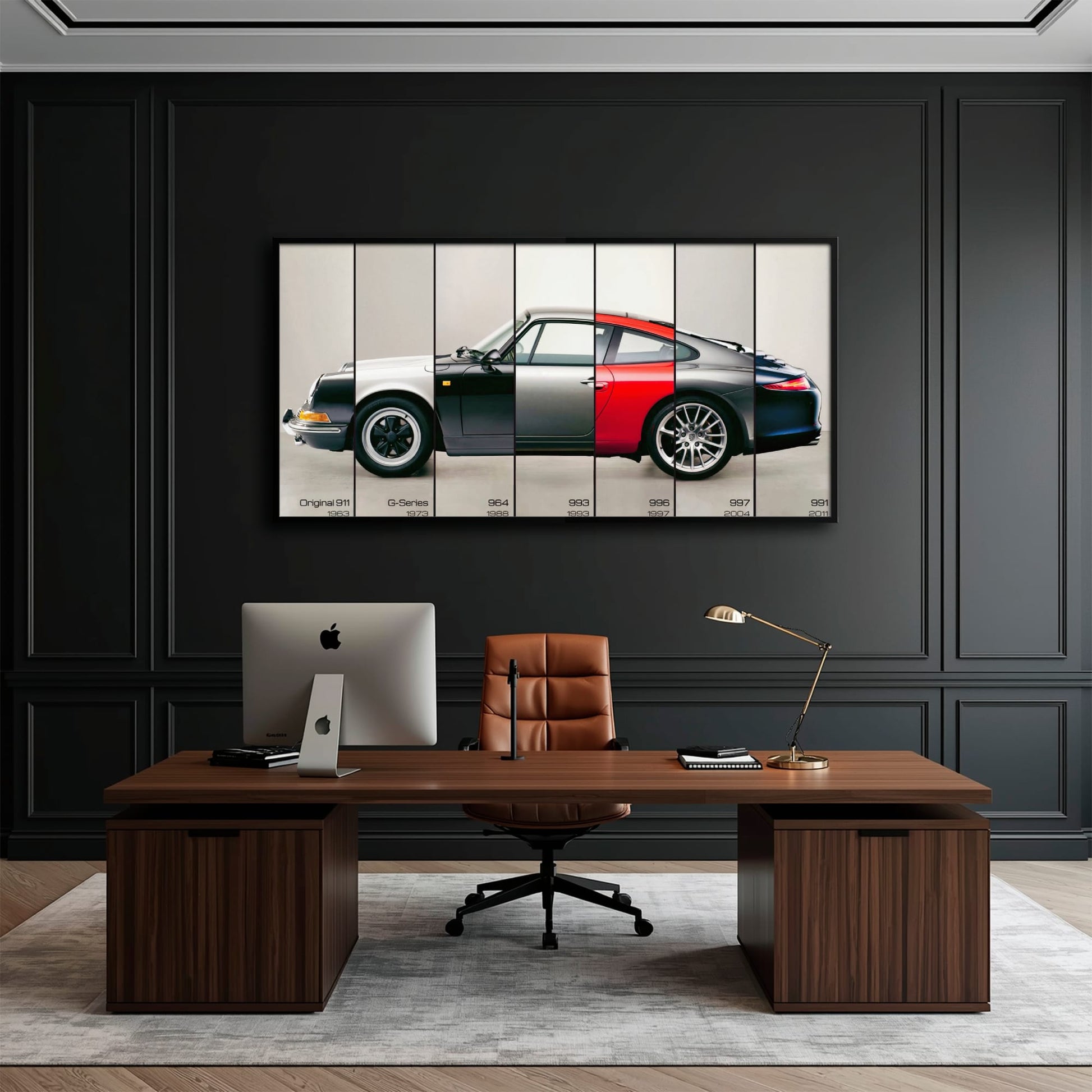 Porsche 911 Wall Art – Evolution Lineage Canvas Print Cars