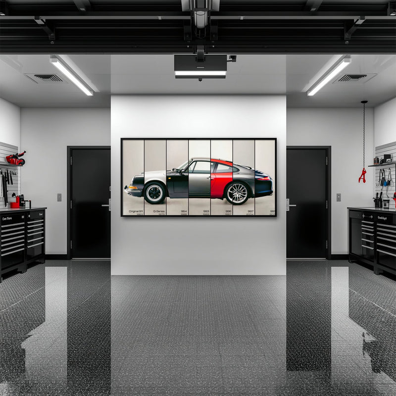 Porsche 911 Wall Art – Evolution Lineage Canvas Print Cars