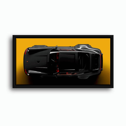 Porsche 911 Wall Art – Golden Eclipse Canvas Print Cars