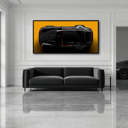 Porsche 911 Wall Art – Golden Eclipse Canvas Print Cars