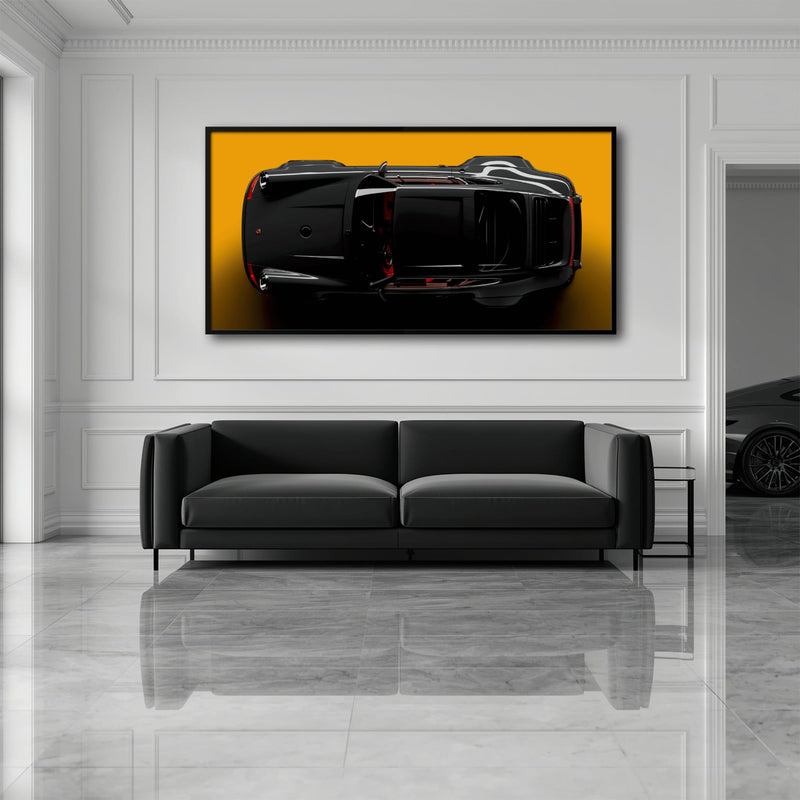 Porsche 911 Wall Art – Golden Eclipse Canvas Print Cars