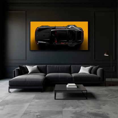 Porsche 911 Wall Art – Golden Eclipse Canvas Print Cars