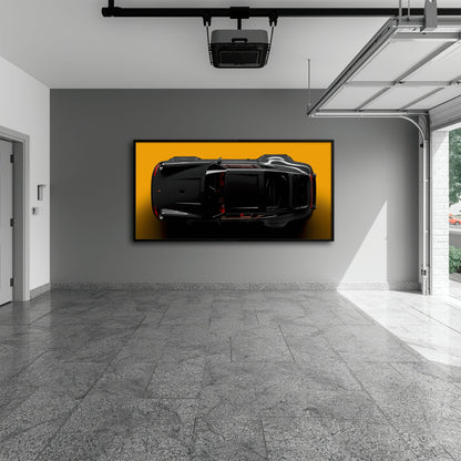 Porsche 911 Wall Art – Golden Eclipse Canvas Print Cars