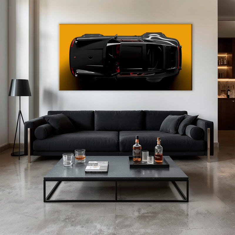 Porsche 911 Wall Art – Golden Eclipse Canvas Print Cars