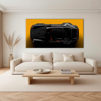 Porsche 911 Wall Art – Golden Eclipse Canvas Print Cars