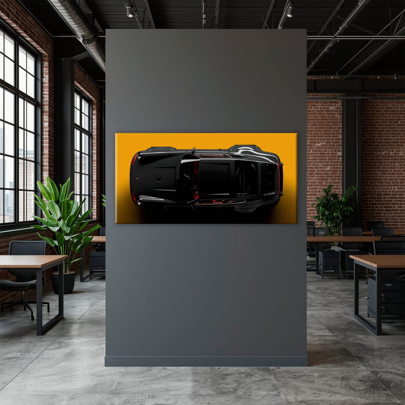 Porsche 911 Wall Art – Golden Eclipse Canvas Print Cars