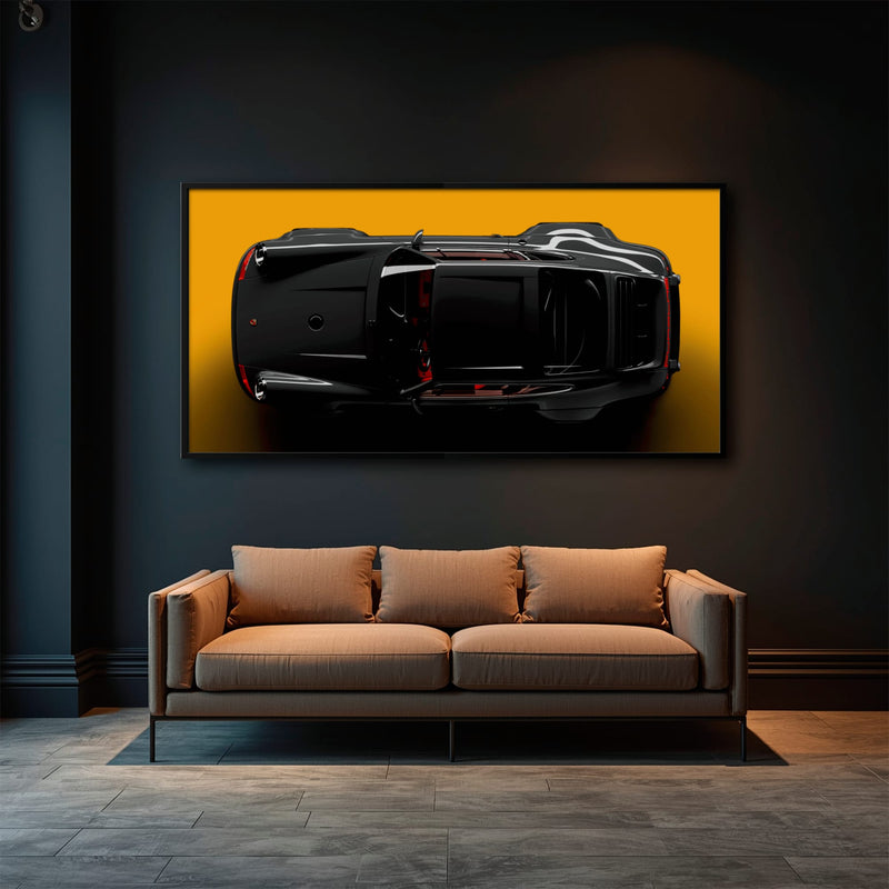 Porsche 911 Wall Art – Golden Eclipse Canvas Print Cars