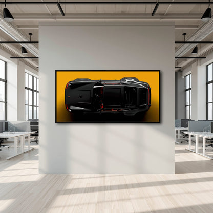 Porsche 911 Wall Art – Golden Eclipse Canvas Print Cars