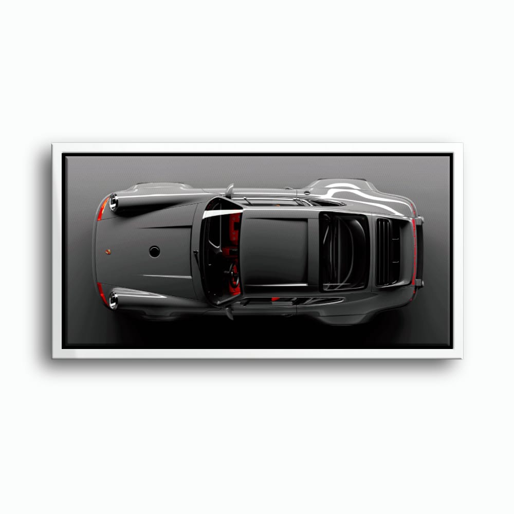Gray Porsche 911 Wall Art – Graphite Apex Canvas Print Cars