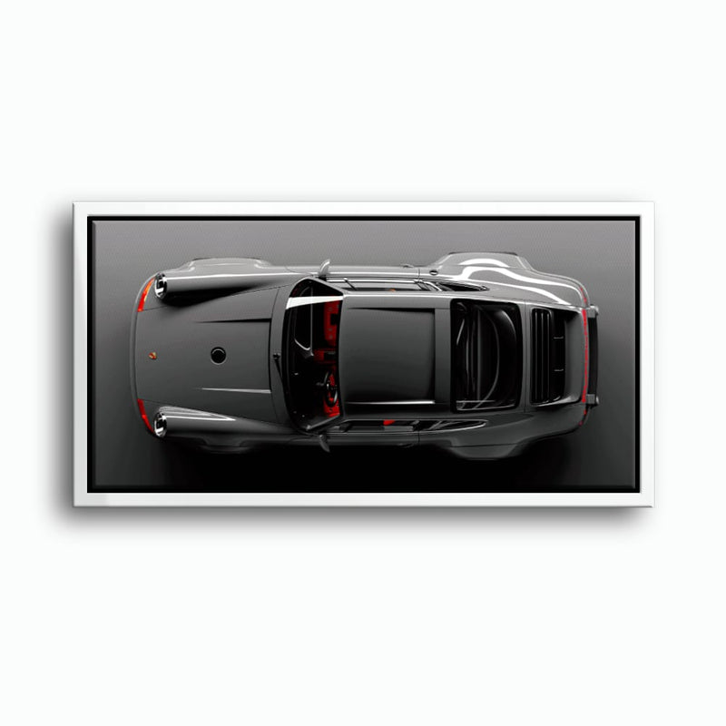 Gray Porsche 911 Wall Art – Graphite Apex Canvas Print Cars