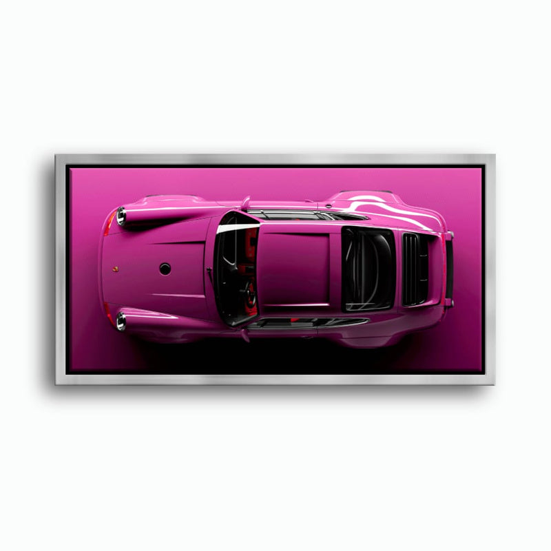 Pink Porsche 911 Wall Art – Magenta Pulse Canvas Print Cars