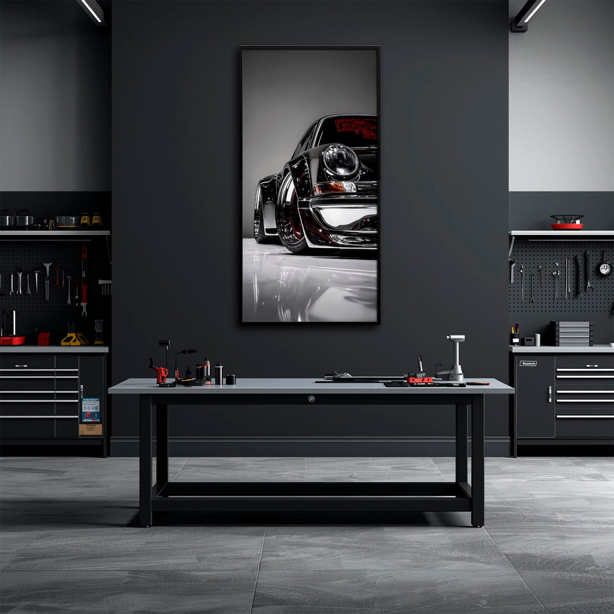 Porsche 911 Wall Art | Sport Car Canvas Print | Bachelor Pad Decor Cars