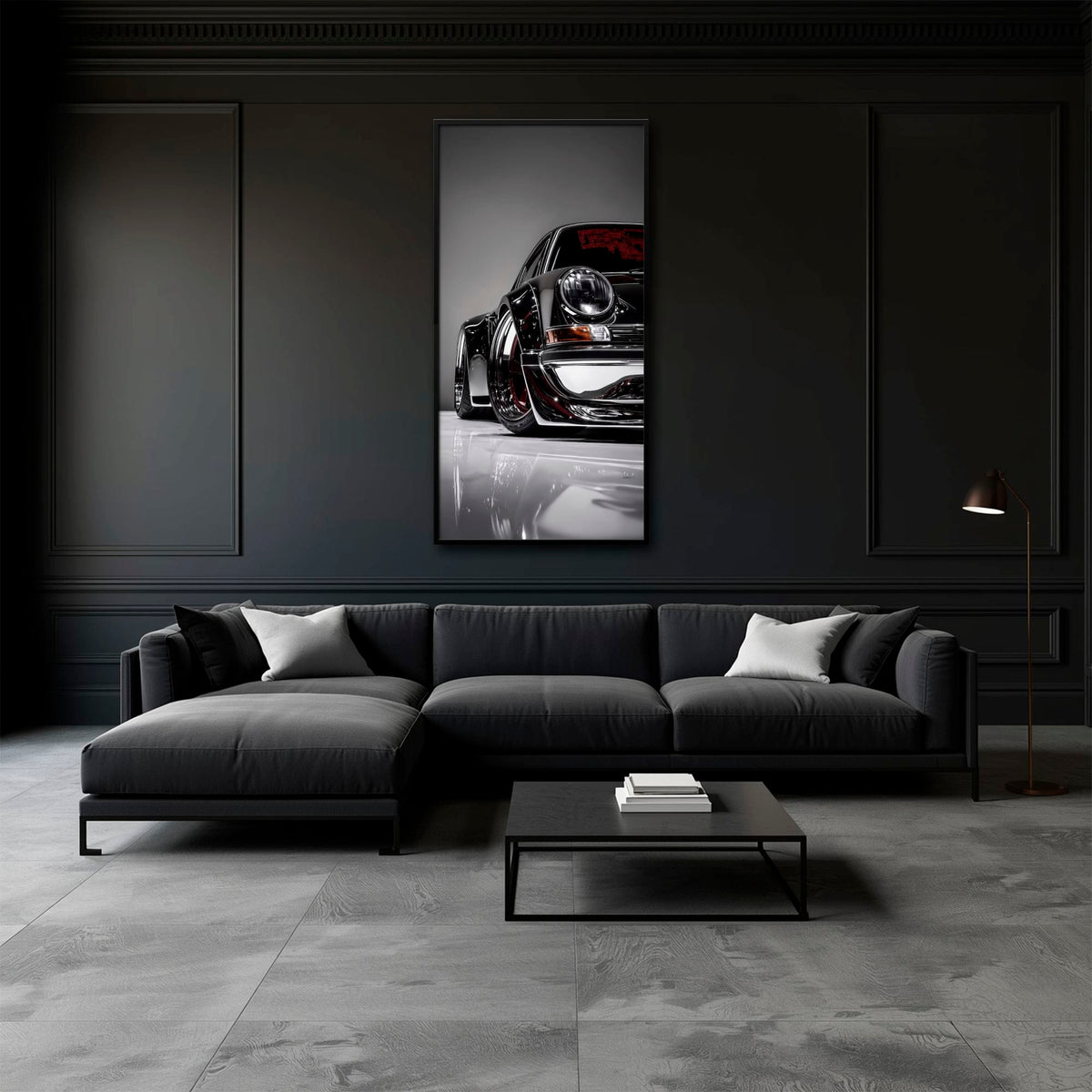 Porsche 911 Wall Art | Sport Car Canvas Print | Bachelor Pad Decor Cars