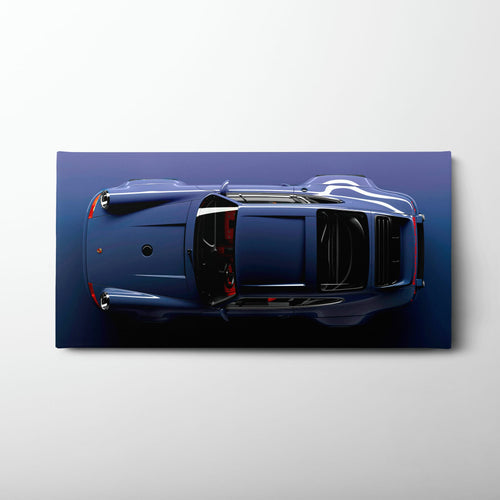 Dark Blue Porsche 911 Wall Art – Midnight Cobalt Canvas Print Cars