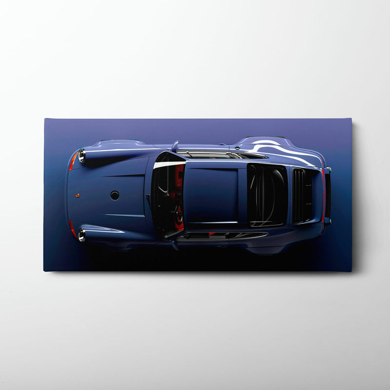 Dark Blue Porsche 911 Wall Art – Midnight Cobalt Canvas Print Cars