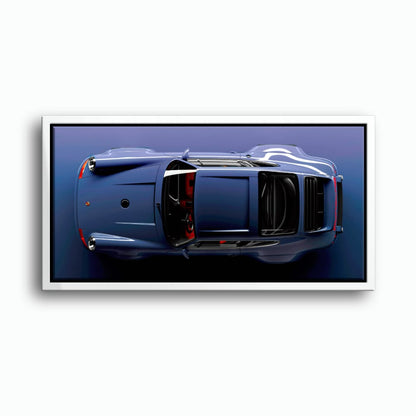 Dark Blue Porsche 911 Wall Art – Midnight Cobalt Canvas Print Cars