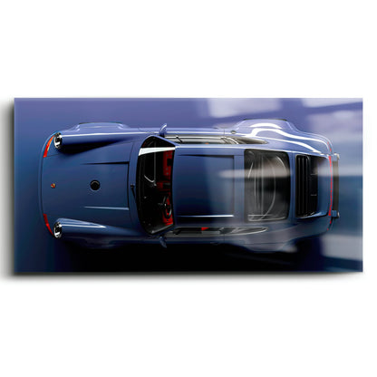 Dark Blue Porsche 911 Wall Art – Midnight Cobalt Canvas Print Cars