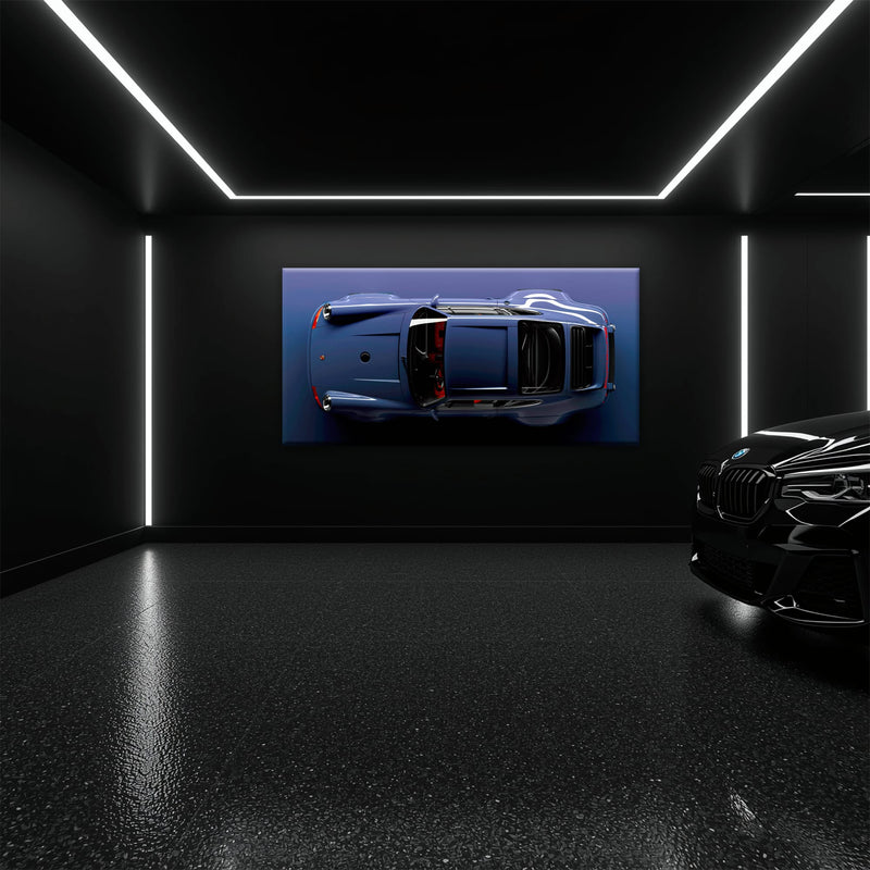 Dark Blue Porsche 911 Wall Art – Midnight Cobalt Canvas Print Cars