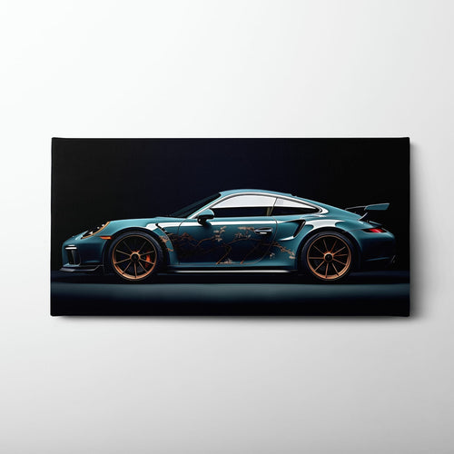 Porsche 911 Wall Art – Noir GT3 RS Canvas Print Cars