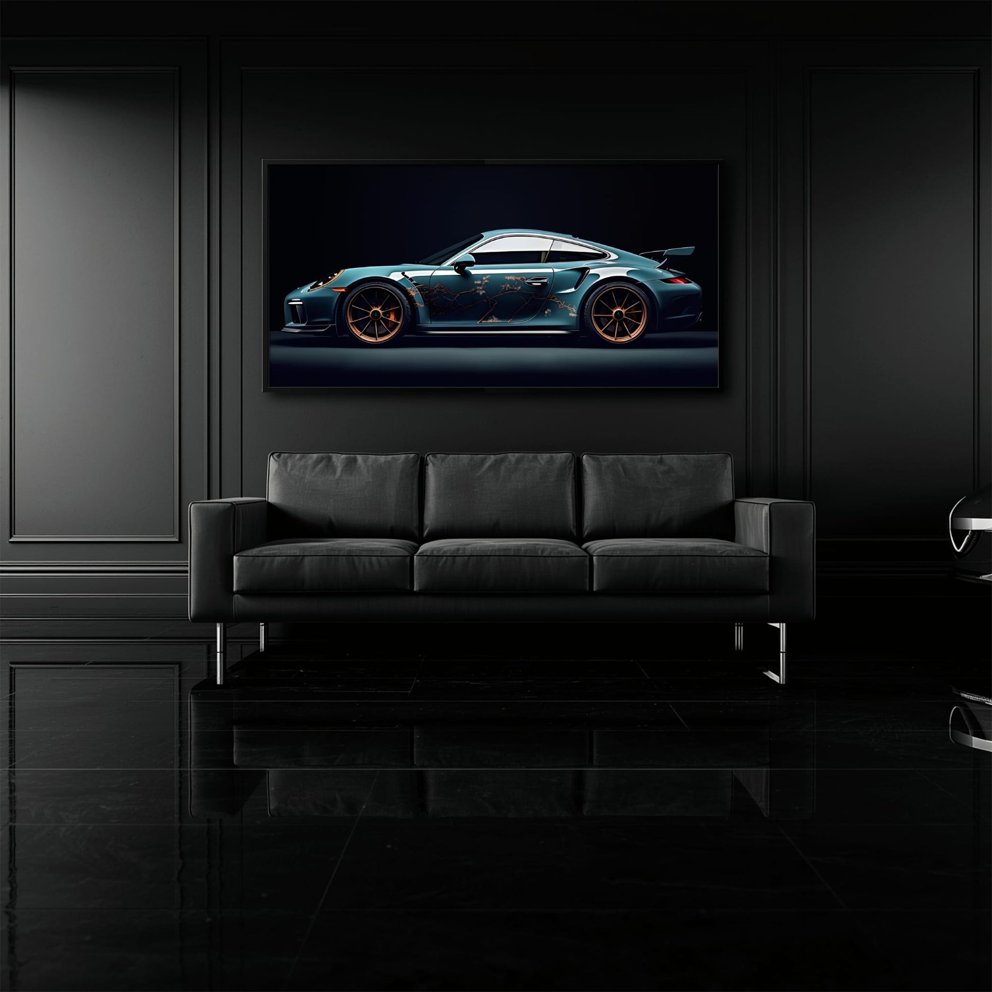Porsche 911 Wall Art – Noir GT3 RS Canvas Print Cars