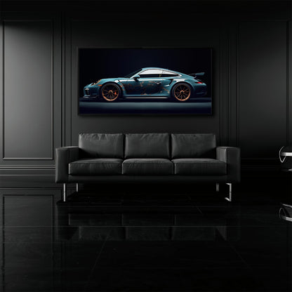 Porsche 911 Wall Art – Noir GT3 RS Canvas Print Cars
