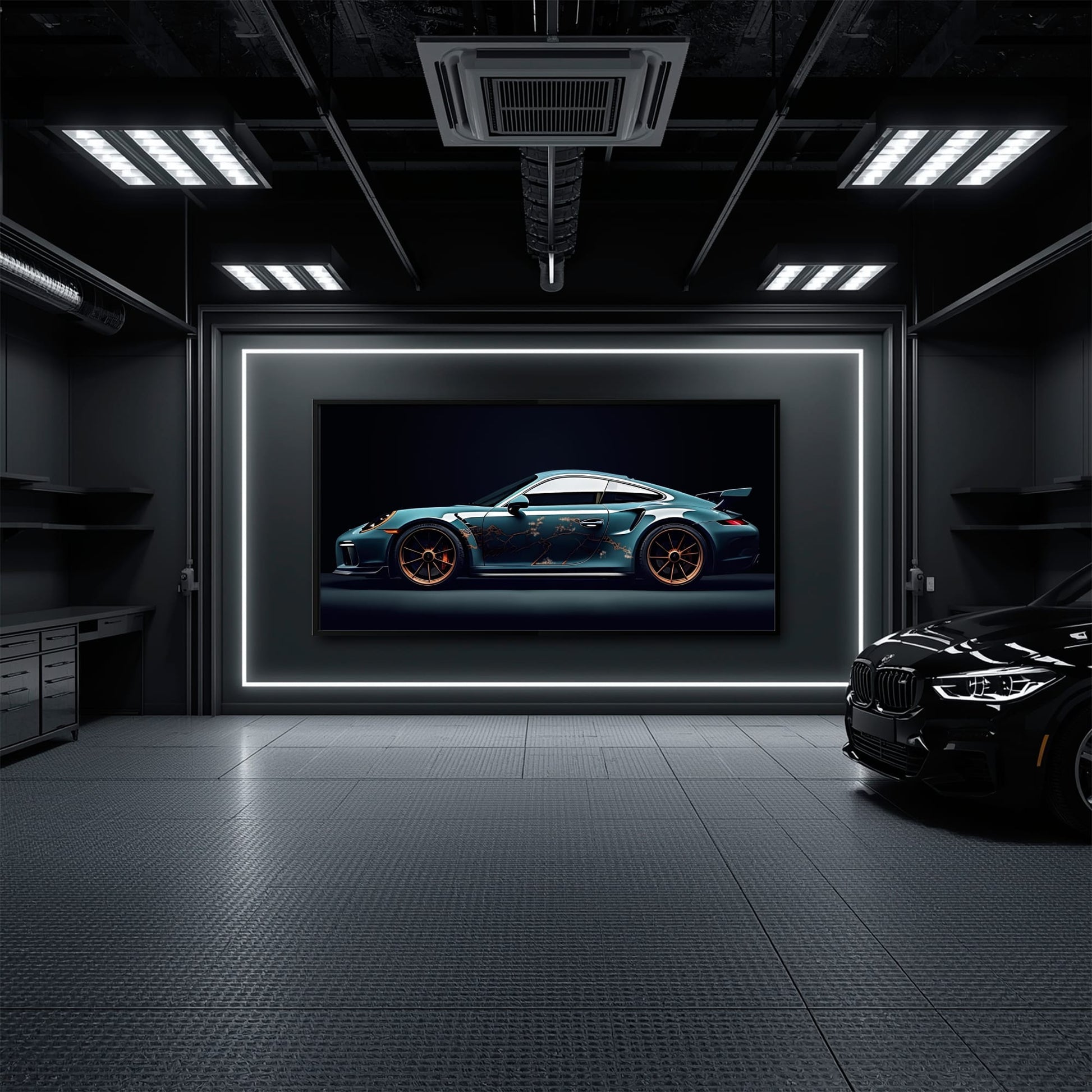 Porsche 911 Wall Art – Noir GT3 RS Canvas Print Cars