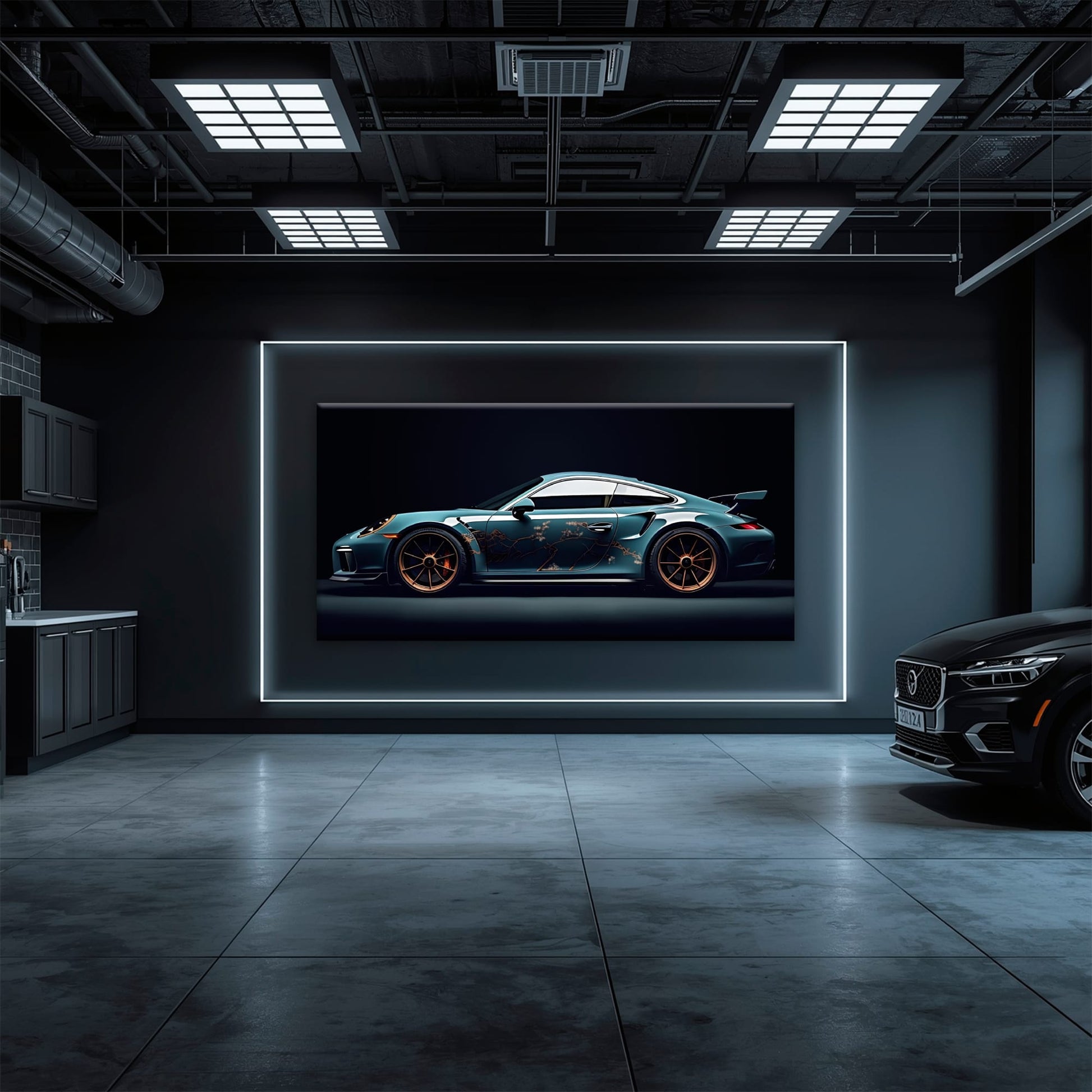 Porsche 911 Wall Art – Noir GT3 RS Canvas Print Cars