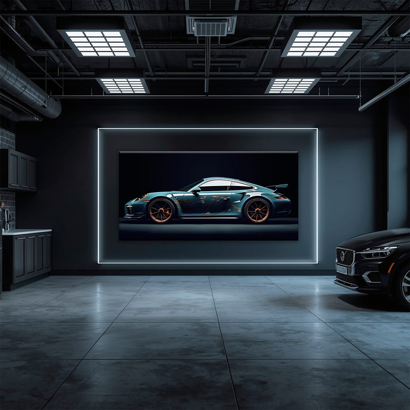 Porsche 911 Wall Art – Noir GT3 RS Canvas Print Cars