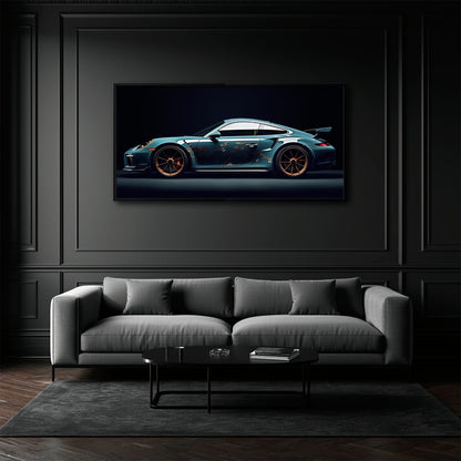 Porsche 911 Wall Art – Noir GT3 RS Canvas Print Cars