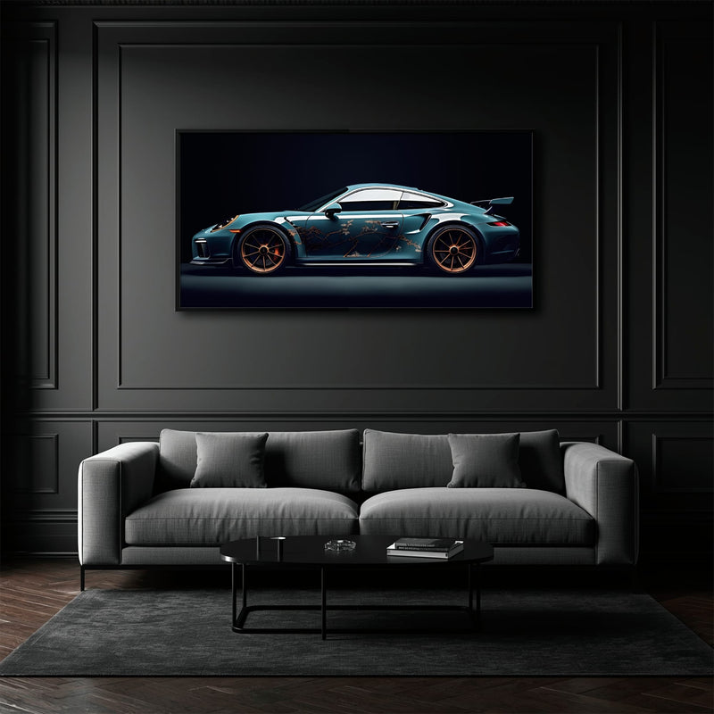 Porsche 911 Wall Art – Noir GT3 RS Canvas Print Cars