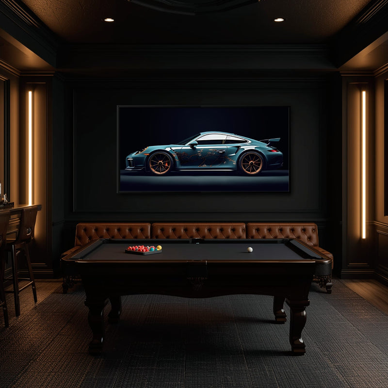 Porsche 911 Wall Art – Noir GT3 RS Canvas Print Cars
