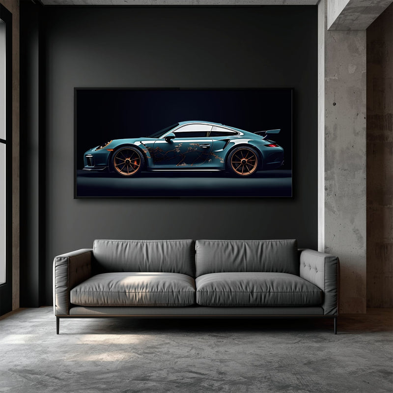 Porsche 911 Wall Art – Noir GT3 RS Canvas Print Cars