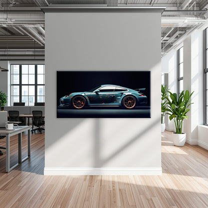Porsche 911 Wall Art – Noir GT3 RS Canvas Print Cars