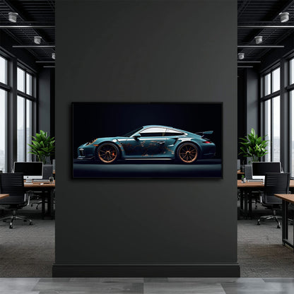 Porsche 911 Wall Art – Noir GT3 RS Canvas Print Cars