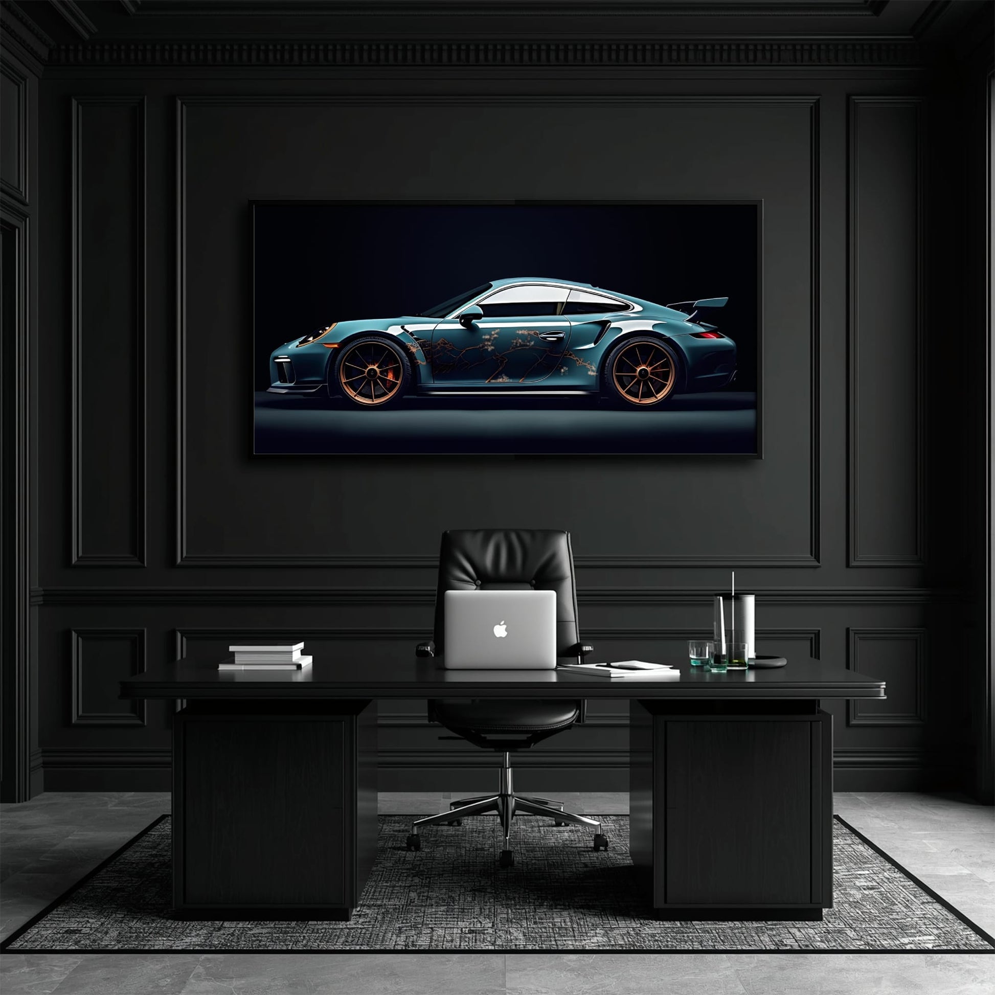 Porsche 911 Wall Art – Noir GT3 RS Canvas Print Cars