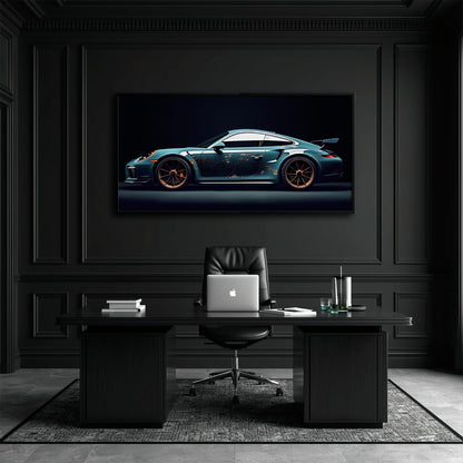 Porsche 911 Wall Art – Noir GT3 RS Canvas Print Cars
