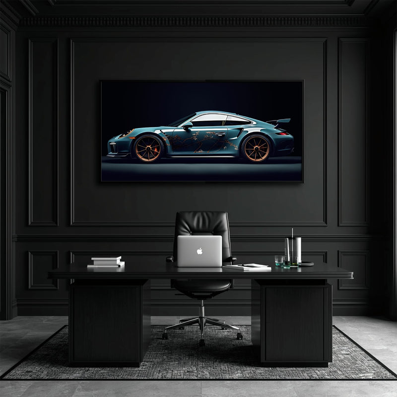 Porsche 911 Wall Art – Noir GT3 RS Canvas Print Cars