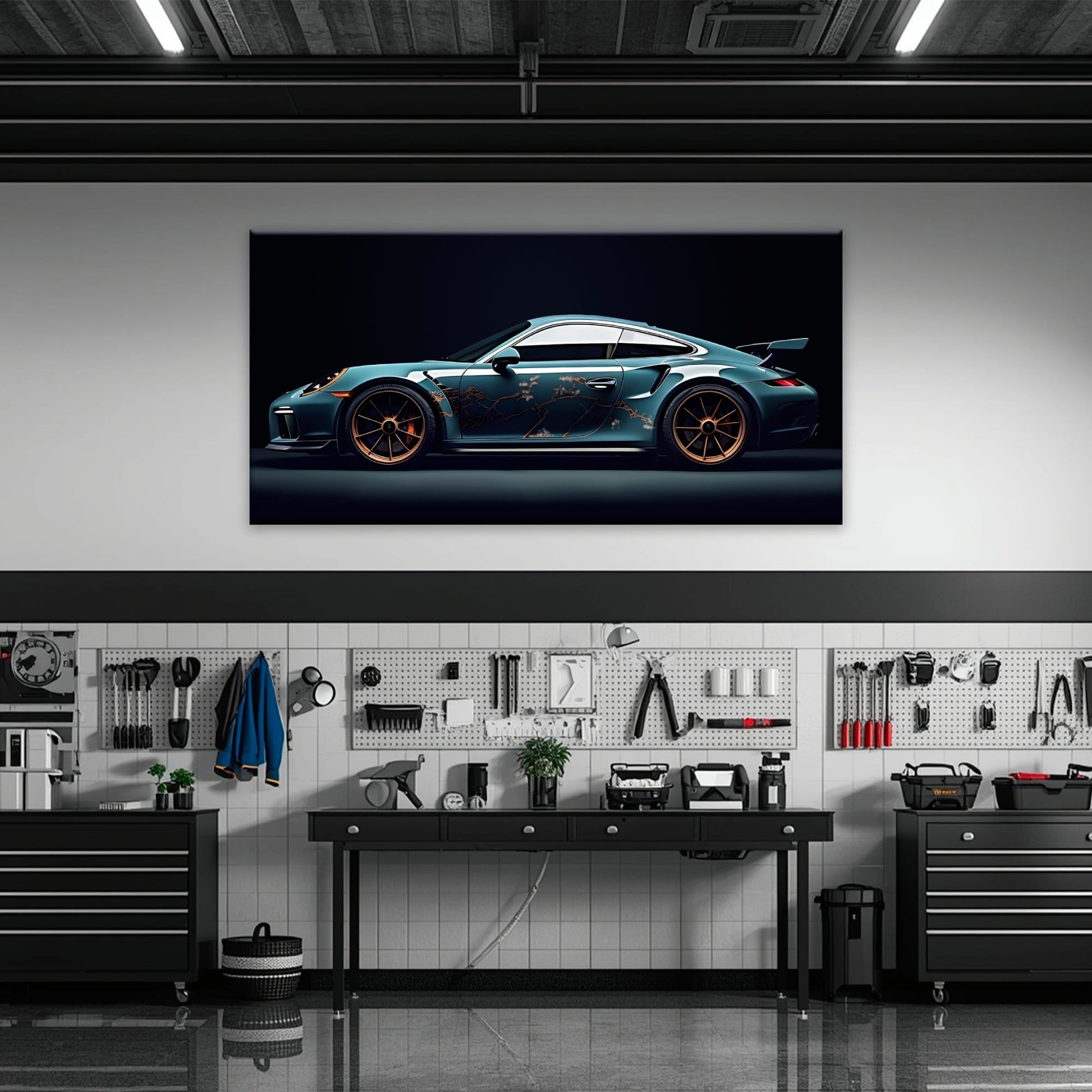 Porsche 911 Wall Art – Noir GT3 RS Canvas Print Cars