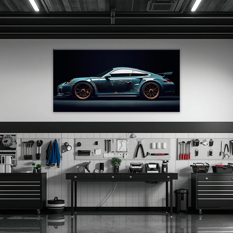 Porsche 911 Wall Art – Noir GT3 RS Canvas Print Cars