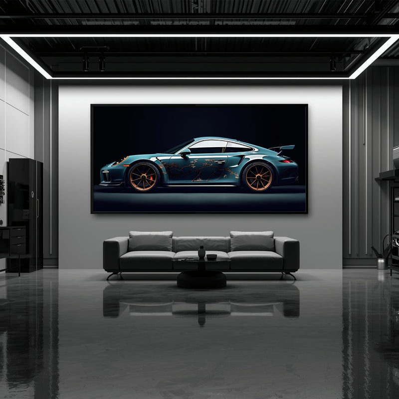 Porsche 911 Wall Art – Noir GT3 RS Canvas Print Cars