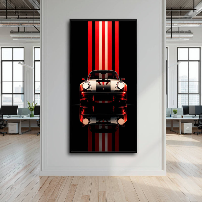 Porsche 911 Vintage Wall Art | Classic Sports Car Canvas Print  Cars