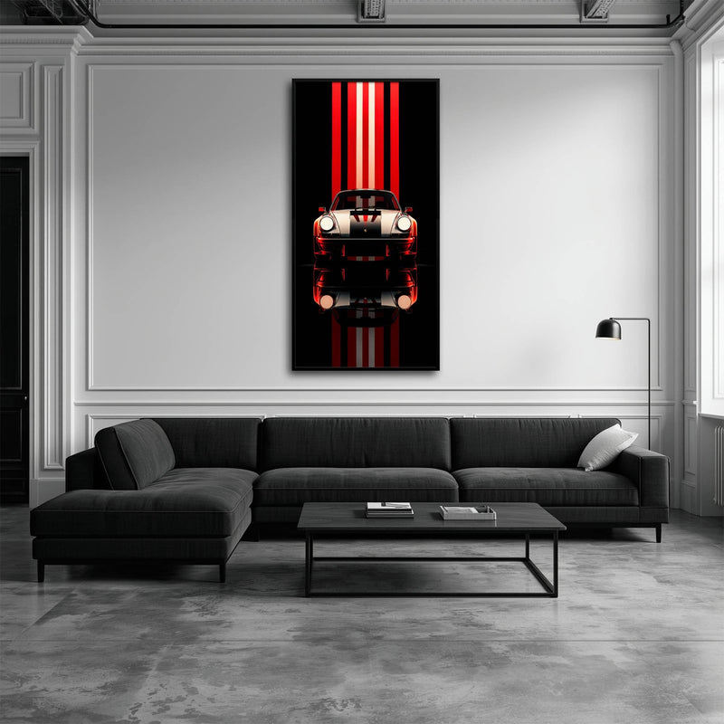 Porsche 911 Vintage Wall Art | Classic Sports Car Canvas Print  Cars