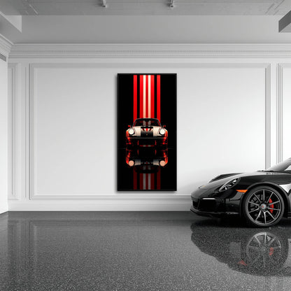 Porsche 911 Vintage Wall Art | Classic Sports Car Canvas Print  Cars