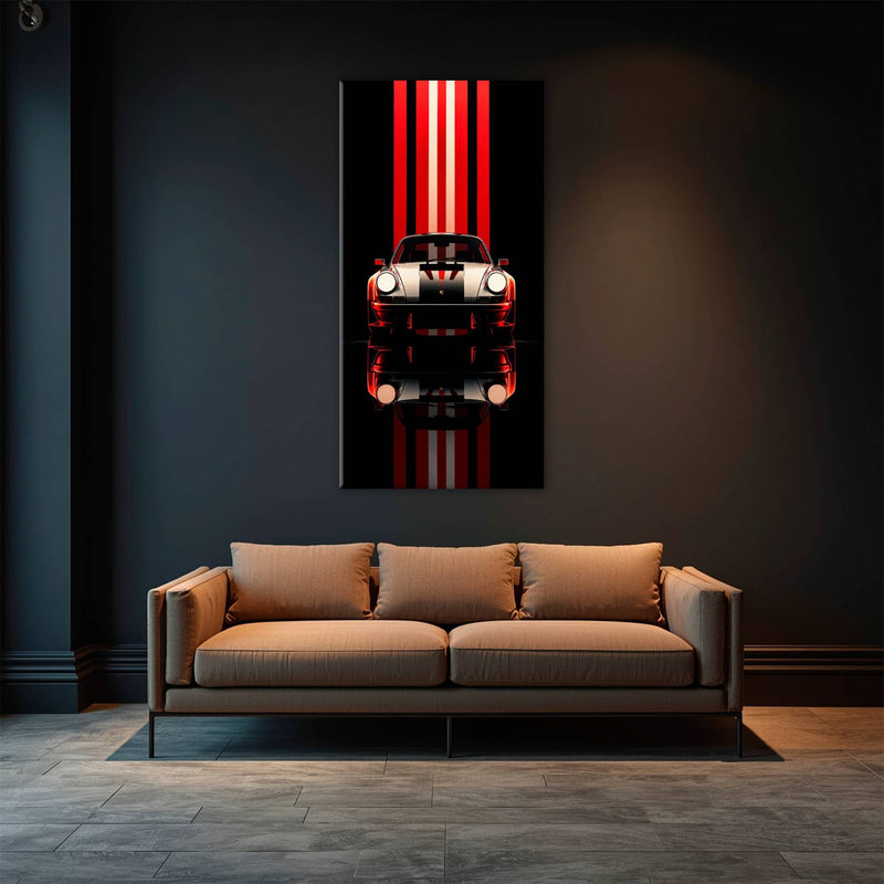 Porsche 911 Vintage Wall Art | Classic Sports Car Canvas Print  Cars